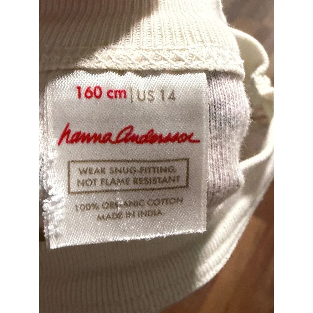Hanna Andersson Kids Organic Cotton Dinosaur Rainbow Pajama Set Size 14 160cm